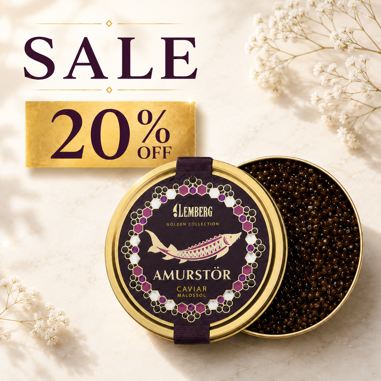 20% off caviar