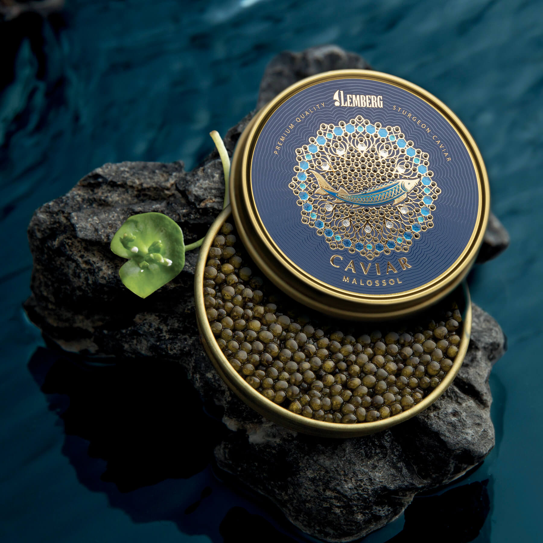 Caviar de esturión AMUR ROYAL, 500g