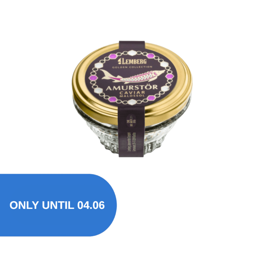 Caviar de esturión Amur, 50 g