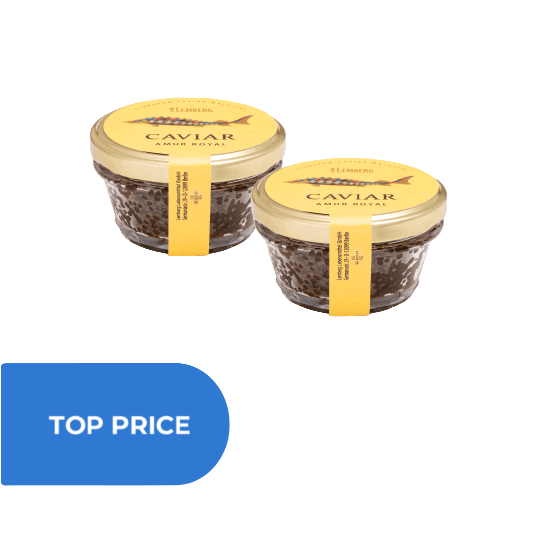 Сaviar de esturión Amur Royal, 2 x 100g