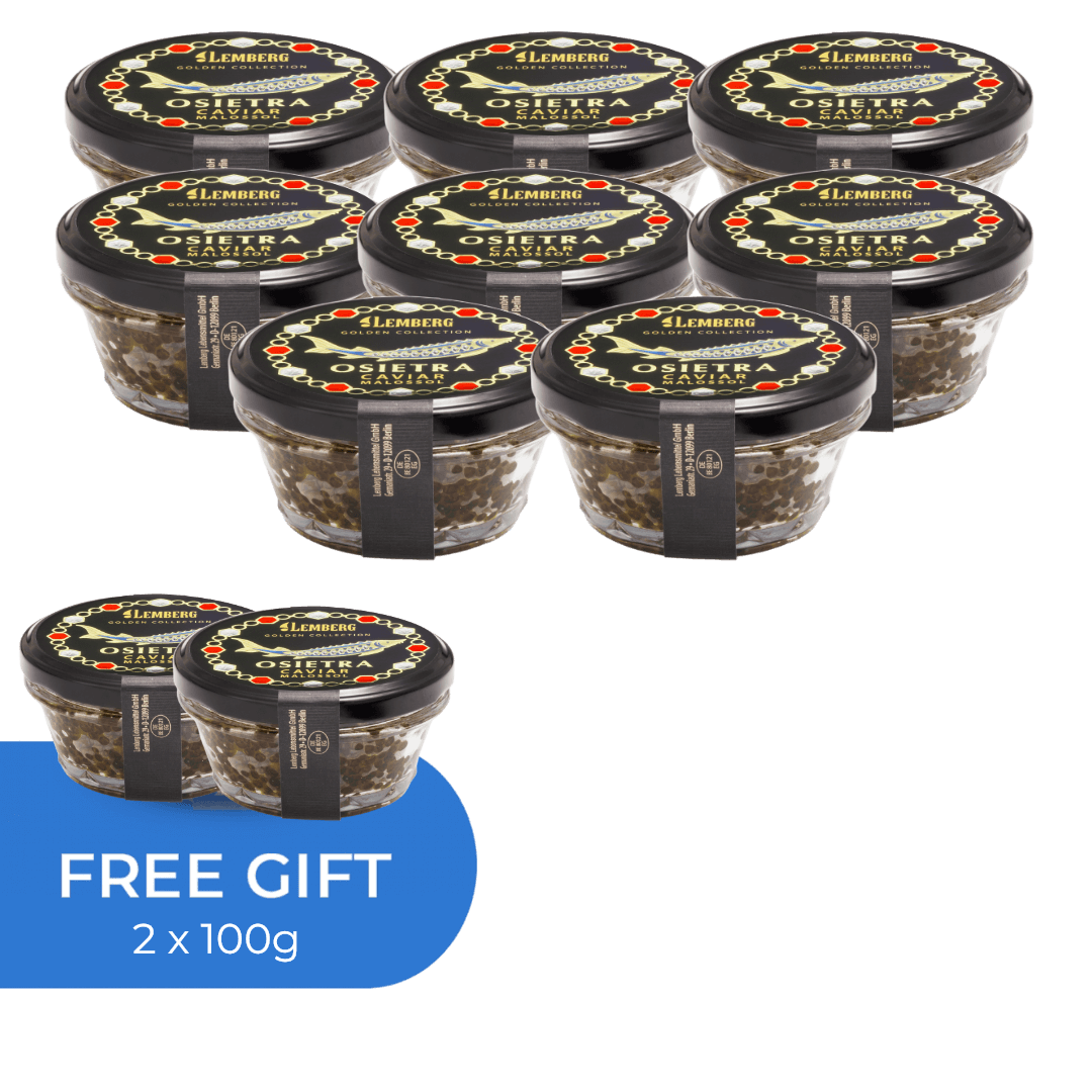 Osietra Caviar, 8+2x100g