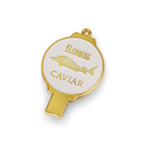 Abridor para latas de caviar de esturión