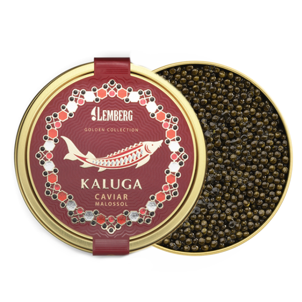 Caviar de esturión KALUGA, 100g