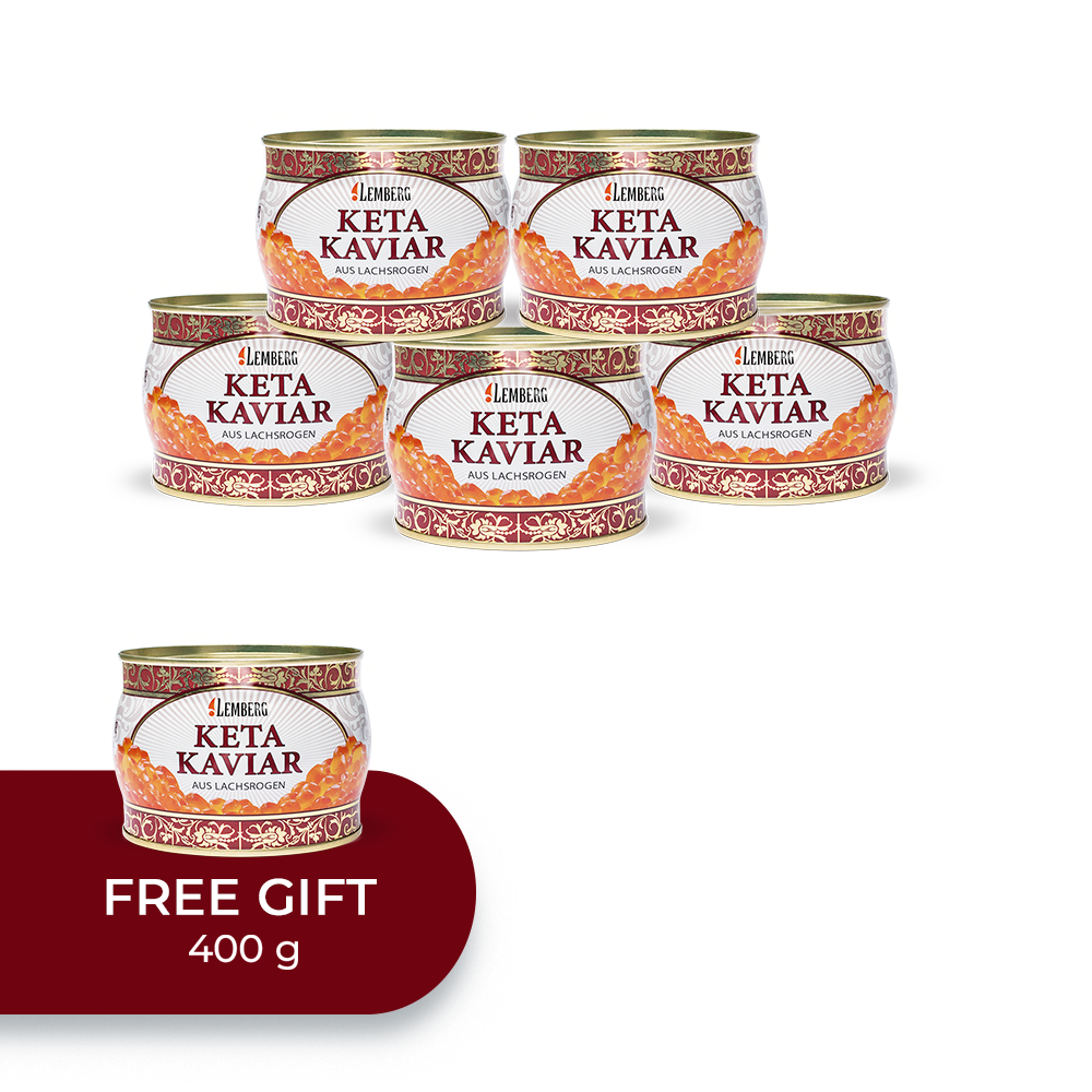 SET de caviar Chum 400 g, 5+1
