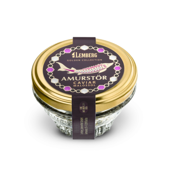 Caviar de esturión Amur, 50 g