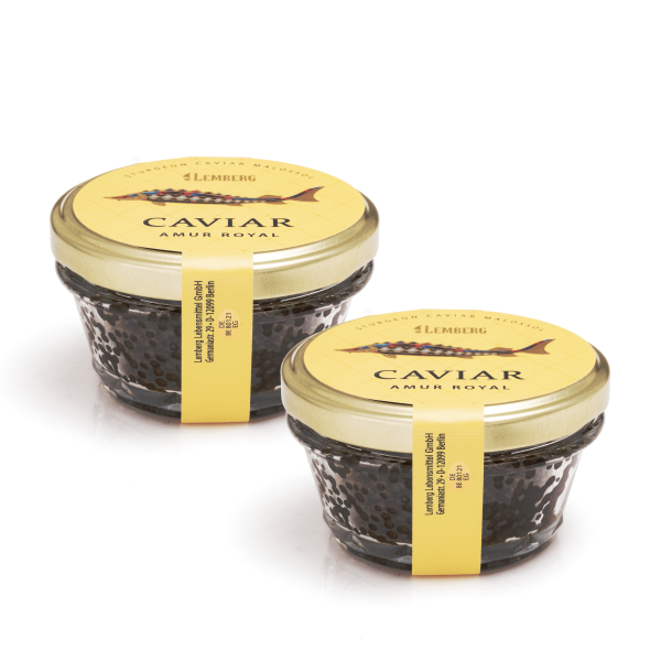 Сaviar de esturión Amur Royal, 2 x 100g