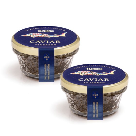 Caviar de Esturión Siberiano, 2 x 100g