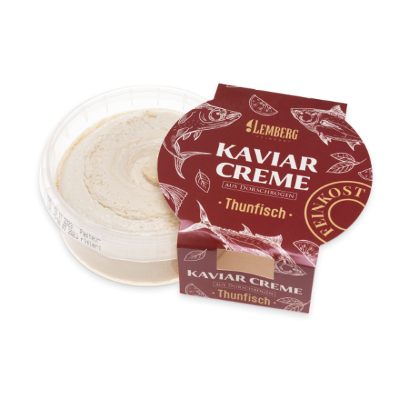 Crema de caviar de huevas de bacalao con atún, 150 g